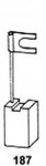 ES/H132196 ESCOBILLA BOSCH 6.35X10X21.5MM.