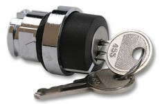 ZB4-BG2 CABEZA PARA SELECTORES DE CERRADURA DE LLAVE 2 POSICIONES FIJAS
