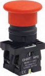 NP2-EC42 PULSADOR DE SETA-PLASTICO-DIAM.40-ROJO-NC